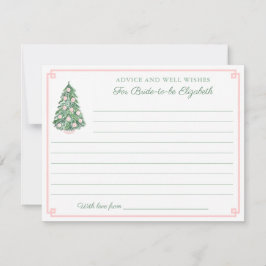 ホリデーズピエレガントックグリーンアドバイスのための花嫁カード 招待状