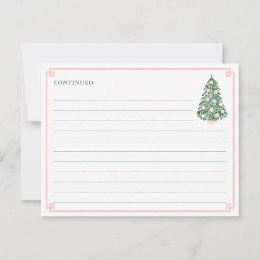 ホリデーズピエレガントックグリーンアドバイスのための花嫁カード 招待状 (裏面)