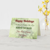 ホリデーズブラザー&シスターインローザマイルズ カード (黄色い花)