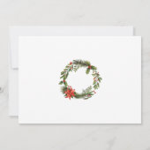 ホリデーズレッドベリークリスマス企業のパーティー 招待状 (裏面)