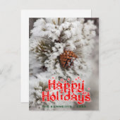 ホリデーズロッヂポールパインコーンアットイエローストーン シーズンポストカード (正面/裏面)