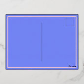 ホリデーズヴィンテージクラウンフォイル招待状ハガキ 箔招待状ポストカード (裏面)