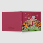 ホリデーズ結婚タートルドーム&エバーグリーンブルゴーニュ ゲストブック (全面)