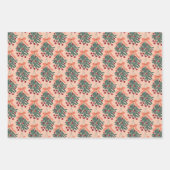 ホリデーズ花模様&ミスタントー ラッピングペーパーシート (正面2)