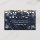 ホリデーズ飾スノーフレークスライトスターズ 名刺 (正面)