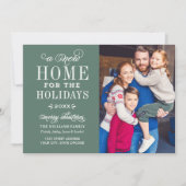 ホリデーズ・グリーン・フォトエレガントのニューホーム シーズンカード (正面)