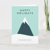 ホリデーズ スノー マウンテン | スカンジナビア ミニマル シーズンカード (正面)