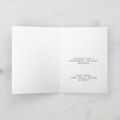 ホリデーズ スノー マウンテン | スカンジナビア ミニマル シーズンカード (内部)