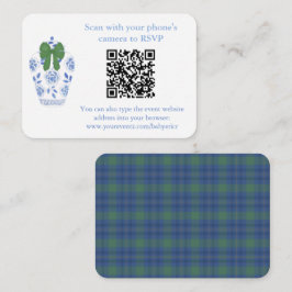 ホリデーズ ブルー グリーン チノワジエ QR コード レジストリー エンクロージャーカード