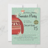 ホリデーセーターパーティー 招待状 (正面)