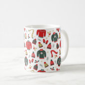 ホリデーセーター帽子&ミッテンマグ コーヒーマグカップ (正面右)