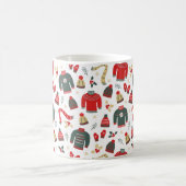 ホリデーセーター帽子&ミッテンマグ コーヒーマグカップ (中央)