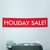 ホリデーセールのカスタマイズ可能な赤い白いバナー 横断幕 (トレードショー)