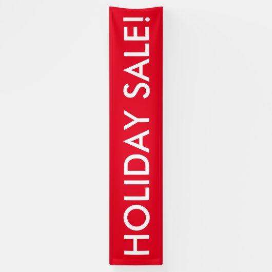 ホリデーセールのカスタマイズ可能な赤い白いバナー 横断幕 (縦)