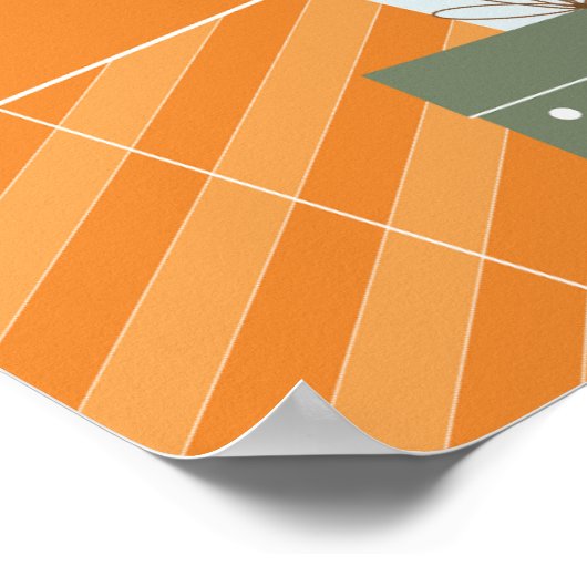 ホリデーセールスノーフレークとプレゼントビジネス ポスター (角)