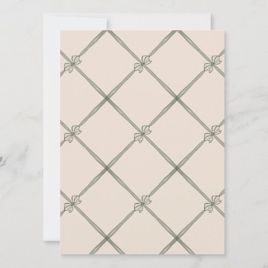 ホリデーソイレエレガントクリスマスボウプレゼント 招待状 (裏面)