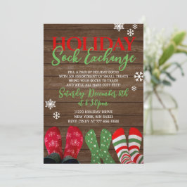 ホリデーソックエクスチェンジクリスマスパーティー 招待状
