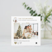 ホリデーソーシャルメディアノベルティテンプレートクリスマス シーズンカード (スタンド正面)