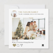 ホリデーソーシャルメディアノベルティテンプレートクリスマス シーズンカード (正面)