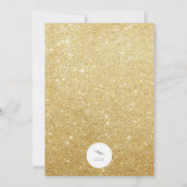 ホリデーソーリーグリッターシャルボードパーティー招待状 招待状 (裏面)