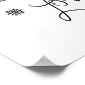 ホリデータイポグラフィの装飾 – クリスマスポスター ポスター (角)