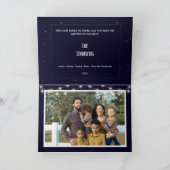 ホリデータウンシーン1フォトクリスマスカード シーズンカード (内部)