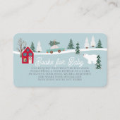 ホリデータウン/ヴィレッジブルーベビーシャワー予約リクエスト エンクロージャーカード (正面)