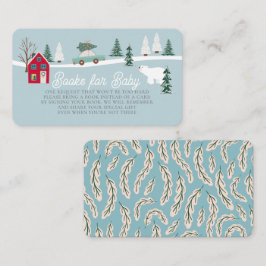 ホリデータウン/ヴィレッジブルーベビーシャワー予約リクエスト エンクロージャーカード