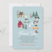ホリデータウン/ヴィレッジブルーベビーシャワー サンキューカード (正面)