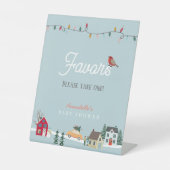 ホリデータウン/ヴィレッジブルーベビーシャワー 台座サイン (正面)