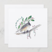 ホリデータフテッドタイトマウスアートバードカード シーズンカード (正面/裏面)