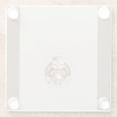 ホリデーターキーアッドカスタム文字 ガラスコースター (裏面)