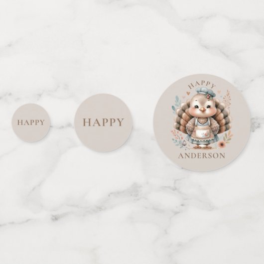 ホリデーターキーアッドカスタム文字 コンフェッティ (正面)