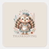 ホリデーターキーアッドカスタム文字 スクエアシール (正面)