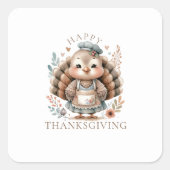 ホリデーターキーアッドカスタム文字 スクエアシール (正面)