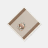 ホリデーターキーアッドカスタム文字 スタンダードカクテルナプキン (角)