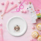 ホリデーターキーアッドカスタム文字 ペーパープレート (パーティー)