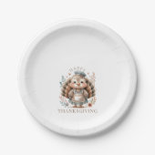 ホリデーターキーアッドカスタム文字 ペーパープレート (正面)