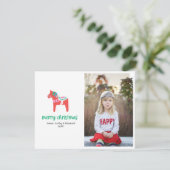 ホリデーダラホースクリスマス写真 シーズンカード (スタンド正面)