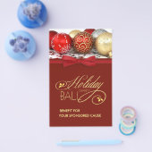 ホリデーチャリティイベントチラシ – 中サイズ チラシ (シングル)