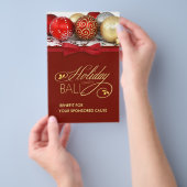 ホリデーチャリティイベントチラシ – 中サイズ チラシ (ハンドル)