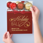 ホリデーチャリティボールフライヤー チラシ (手)