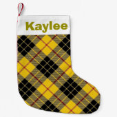 ホリデーチャームクランルイスマクレオドタータンチェック スモールクリスマスストッキング (正面)