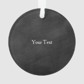 ホリデーチョークグリーンホリーブランチ季節のごあいさつ オーナメント (裏面)