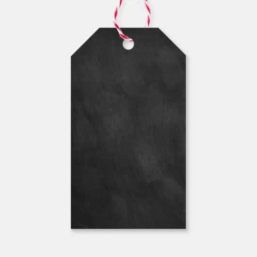 ホリデーチョークグリーンホリーブランチ季節のごあいさつ ギフトタグ (裏面)