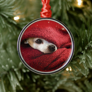 ホリデーチワワ メタルオーナメント