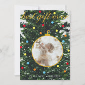 ホリデーツリーとオーナメント誕生発表 シーズンカード (正面)