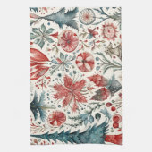 ホリデーツリーズウィンターホリデー キッチンタオル (縦)