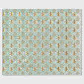 ホリデーツリーズラッピング紙 ラッピングペーパー (フラット)