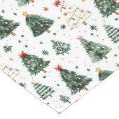 ホリデーツリーバラエティクリスマスパターン ミディアムテーブルランナー (コーナー)